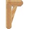 Ekena Millwork Traditional Craftsman Rough Sawn Bracket w/ Offset Brace, Western Red Cedar, 8"W x 18"D x 30"H BKT0806X18X30TRA04RWR - alternate 3